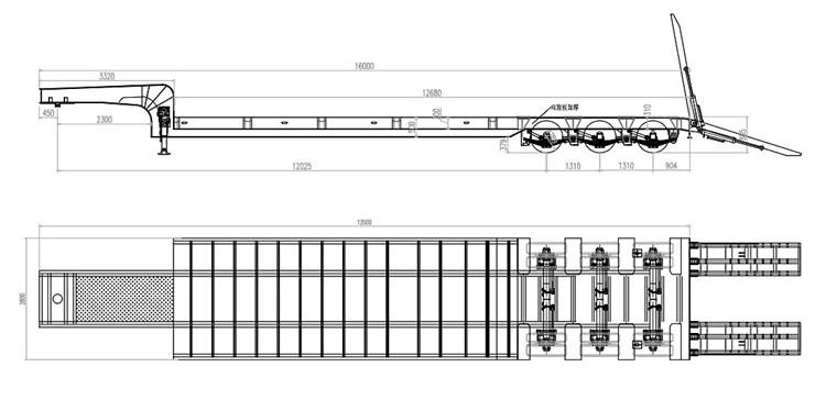 Low Bed Trailer Price | Tri Axle Low Bed Trailer for Sale