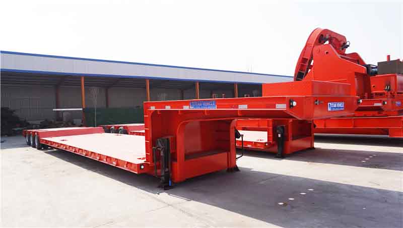 Super Low Platform Excavator Lowbed Trailer for Sale