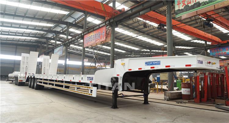 3 Axle 60 Ton Semi Lowbed Trailer for Sale
