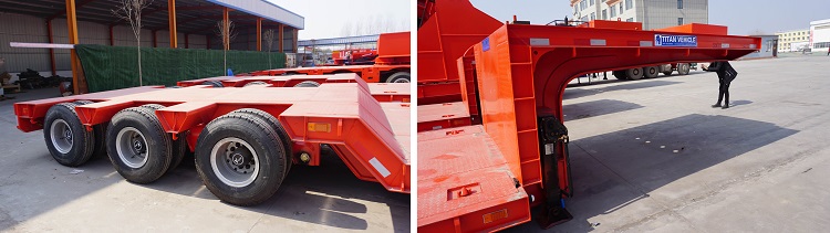 Super Low Platform Excavator Lowbed Trailer for Sale