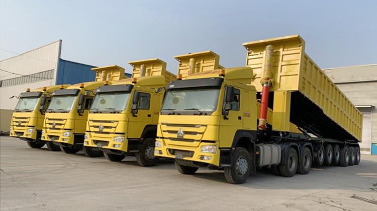 6 Axle Heavy Duty Dump Truck Trailer for Sale in Ghana