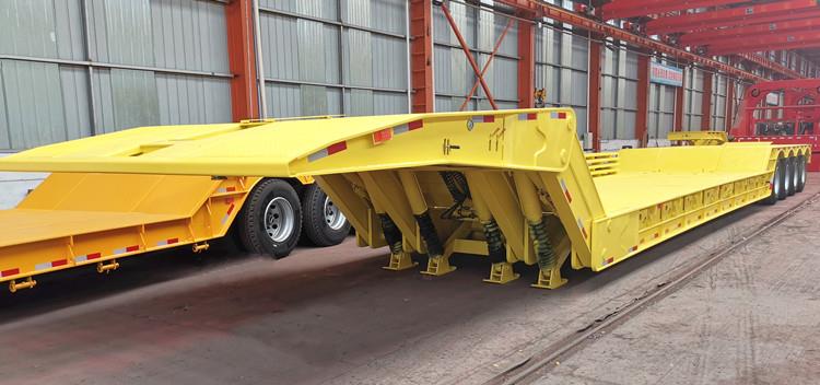 4 Axle Folding Gooseneck Lowboy Trailer for Sale