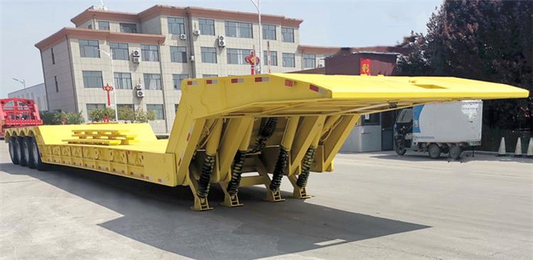 4 Axle Folding Gooseneck Lowboy Trailer for Sale
