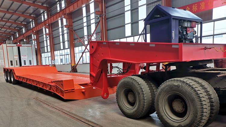 3 Axle 50 Ton Detachable Lowboy Gooseneck Trailer for Sale