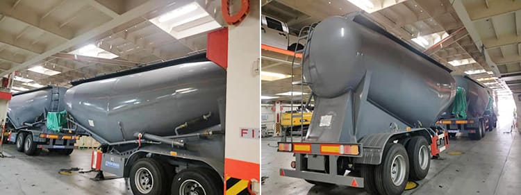 2 Axle Pneumatic Dry Bulk Tank Trailer for Sale Manufacturers